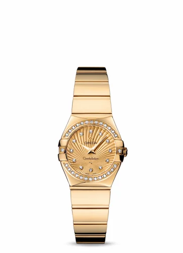 Omega Constellation Quartz 24 Polished Yellow Gold / Diamond / Champagne Supernova 123.55.24.60.58.002 (12355246058002)